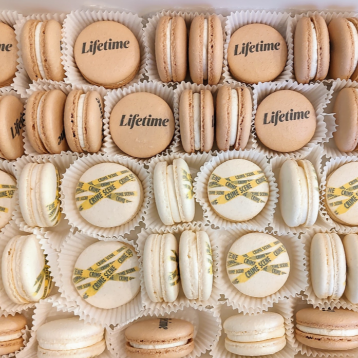 Printed macarons for Lifetime TV